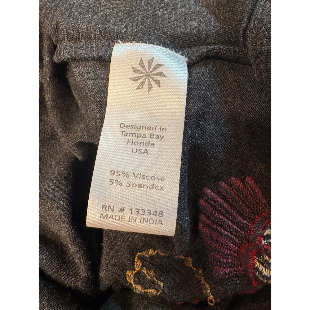 Caite Women's Gray Floral Embroidered Cardigan Duster Size 2X - Picture 15 of 16